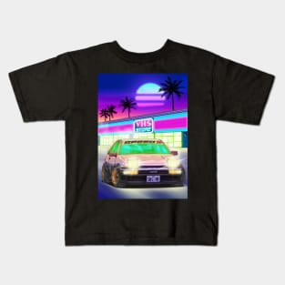 Toyota Trueno (AE86) 1986 Retrowave Kids T-Shirt